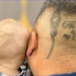 ‘He’s never alone’ Amazing dad has his head tattooed to honour his son’s brain surgery!!!