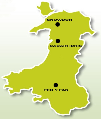 Wales-3-peaks Map