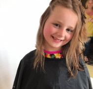 Aimee-Rose 8, raises over £800 cutting her long hair for charity!!!!