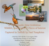Paul Templeton’s charity summer photographic exhibition ”Visions of Suffolk” raises over £1,500